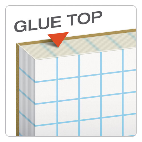 TOP35081 - Tops - Cross Section Pads, Cross-Section Quadrille Rule (8 sq/in, 1 sq/in), 50 White 8.5 x 11 Sheets