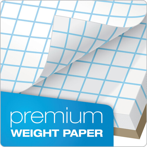 TOP35081 - Tops - Cross Section Pads, Cross-Section Quadrille Rule (8 sq/in, 1 sq/in), 50 White 8.5 x 11 Sheets