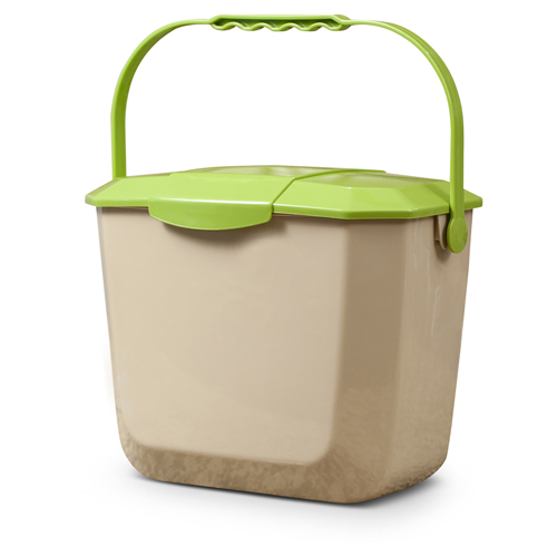 Toter 2 Gallon Kitchen Composting Container with Lid - Beige