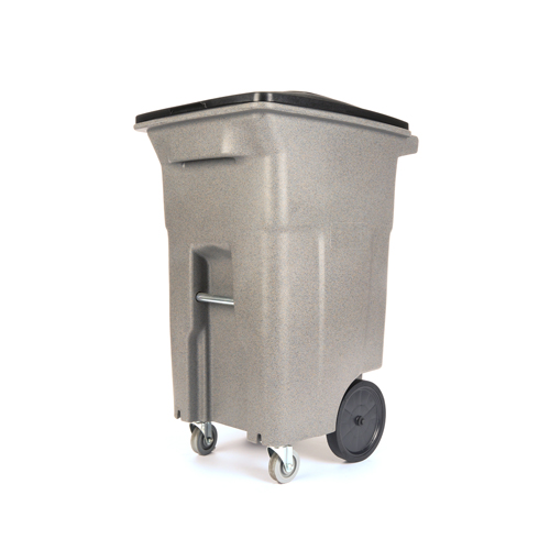 Toter 96 Gal. Greenstone Trash Can with Wheels and Lid (2 caster