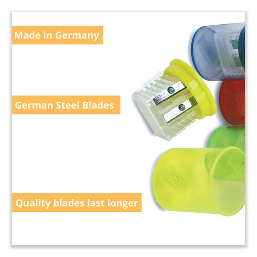 TPGESN51312 - The Pencil Grip - Eisen Sharpeners. Two-Hole, 1.5 x 1.75, Assorted Colors, 12/Pack