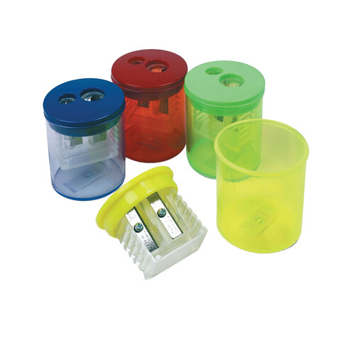 TPGESN51312 - The Pencil Grip - Eisen Sharpeners. Two-Hole, 1.5 x 1.75, Assorted Colors, 12/Pack