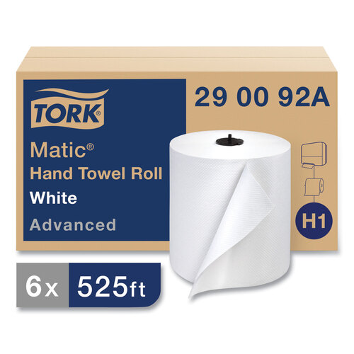 TRK290092A - Essity - Advanced Matic Hand Towel Roll, 2-Ply, 7.7 x 9.8, White, 643/Roll, 6 Rolls/Carton