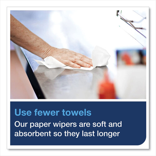 TRK291380 - Essity - Paper Wiper Roll Towel, 7.68&quot; x 1,150 ft, White, 4 Rolls/Carton