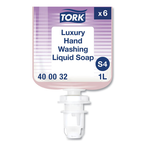 TRK400032 - Essity - Luxury Liquid Soap, Soft Rose Scent, 1L Refill, 6/Carton
