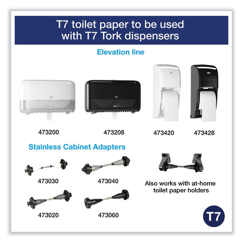 TRK472885 - Essity - Coreless High Capacity Bath Tissue, 2-Ply, White, 750 Sheets/Roll, White, 12/Carton