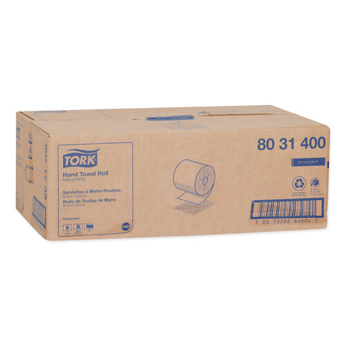 TRK8031400 - Essity - Universal Hand Towel Roll, Notched, 8&quot; x 800 ft, Natural White, 6 Rolls/Carton