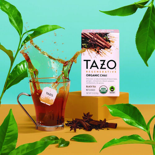 Tea Bags, Organic Chai, 16/Box, 6 Boxes/Carton Tea Bags, Organic Chai, 16/Box, 6 Boxes/Carton