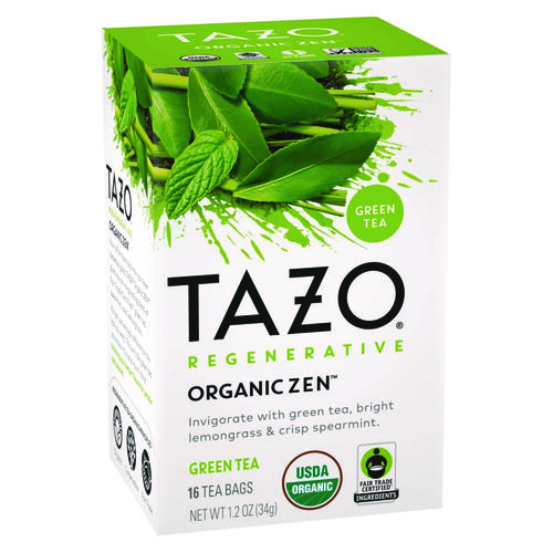 Tea Bags, Organic Zen, 16/Box, 6 Boxes/Carton Tea Bags, Organic Zen, 16/Box, 6 Boxes/Carton