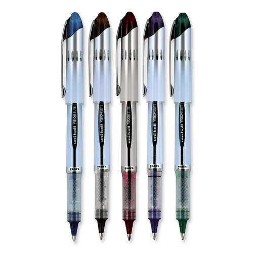 Uni-Ball Vision Elite Rollerball Kugelschreiber – 8er Pack, Wasserfeste Tinte, Assorted Farben