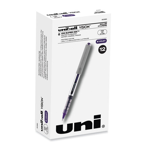 uni-ball - Vision Roller Ball Stick Water-Proof Pen, Evergreen Ink, Fine, Dozen, Sold as 1 DZ uni-ball - Vision Roller Ball Stick Water-Proof Pen, Evergreen Ink, Fine, Dozen, Sold as 1 DZ