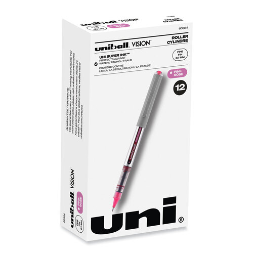 uni-ball - Vision Roller Ball Stick Water-Proof Pen, Red Ink, Fine, Dozen, Sold as 1 DZ uni-ball - Vision Roller Ball Stick Water-Proof Pen, Red Ink, Fine, Dozen, Sold as 1 DZ