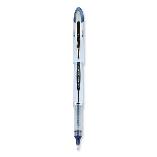 uni-ball 61232 VISION ELITE Roller Ball Stick Waterproof Pen, Blue/Black  Ink, Bold - 61232