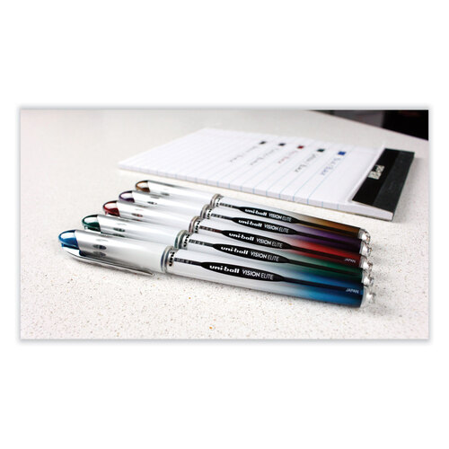 UBC61234PP - Uni-Ball - Refill for Vision Elite Roller Ball Pens, Bold Conical Tip, Assorted Ink Colors, 2/Pack