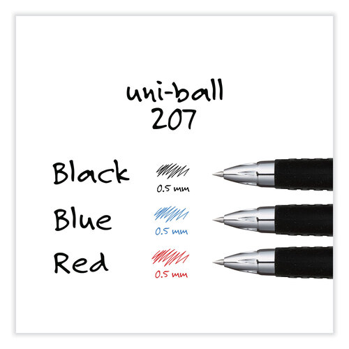 uni-ball uniball® Signo 207™ Retractable Gel Pen - Uni-Ball 61255 DZ -  Betty Mills
