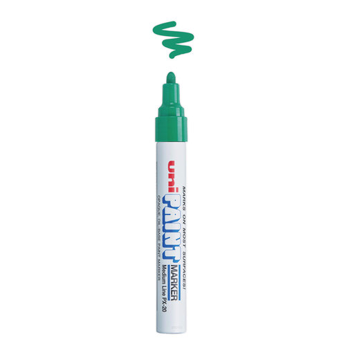UBC63604 - Uni-Ball - Permanent Marker, Medium Bullet Tip, Green