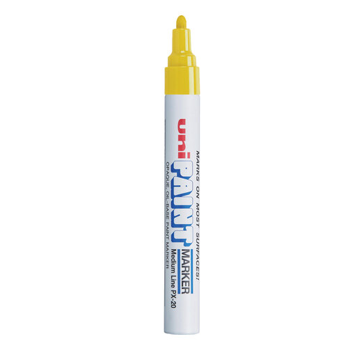 UBC63605 - Uni-Ball - Permanent Marker, Medium Bullet Tip, Yellow