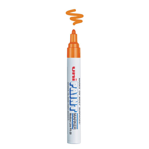 UBC63607 - Uni-Ball - Permanent Marker, Medium Bullet Tip, Orange