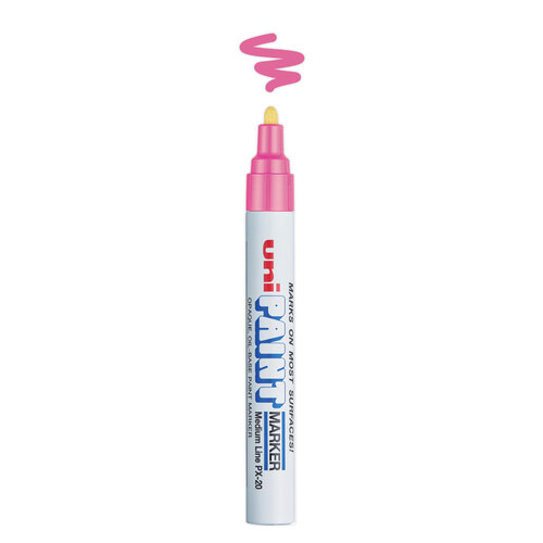 UBC63611 - Uni-Ball - Permanent Marker, Medium Bullet Tip, Pink