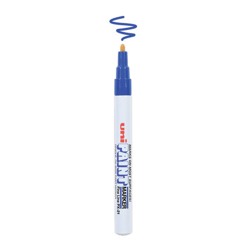 UBC63703 - Uni-Ball - Permanent Marker, Fine Bullet Tip, Blue