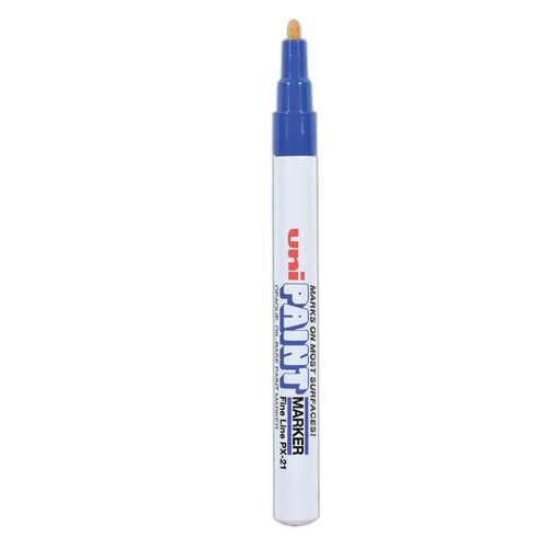 UBC63703 - Uni-Ball - Permanent Marker, Fine Bullet Tip, Blue