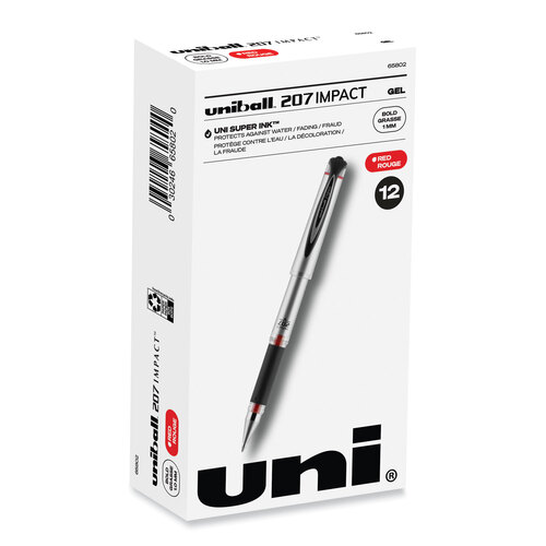 Pentel Sparkle Pop Metallic Gel Pen, (1.0mm) Bold Line, Black/Red