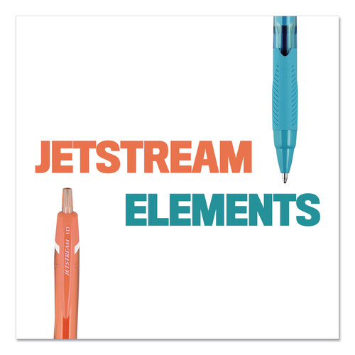 UBC70138 - Uni-Ball - Jetstream Elements Hybrid Gel Pen, Retractable, Medium 1 mm, Assorted Ink and Barrel Colors, 5/Pack