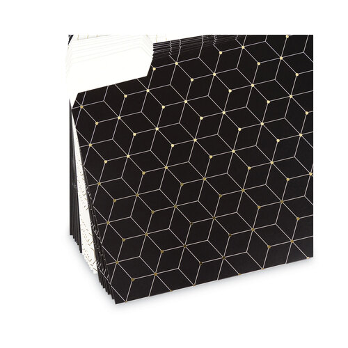 UBR4150U0112 - U Brands - Fashion File Folders, 1/3-Cut Tabs: Assorted, Letter Size, Assorted Colors, 24/Box
