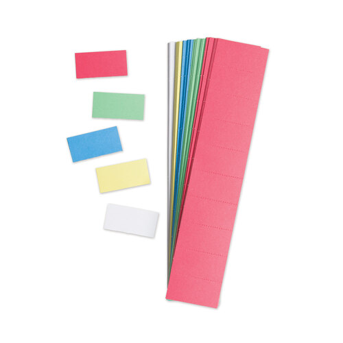 UBRFM1312 - U Brands - Data Card Replacement, 2 x 1, Assorted Colors, 1,000/Pack