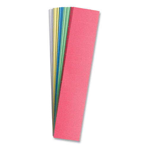 UBRFM1312 - U Brands - Data Card Replacement, 2 x 1, Assorted Colors, 1,000/Pack