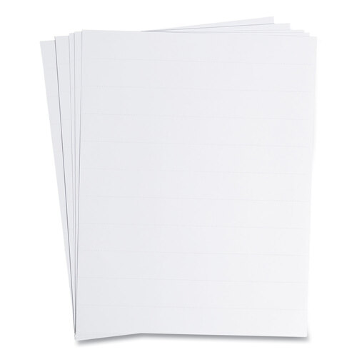 UBRFM1615 - U Brands - Data Card Replacement Sheet, 8.5 x 11 Sheets, Perforated at 1&quot;, White, 10/Pack