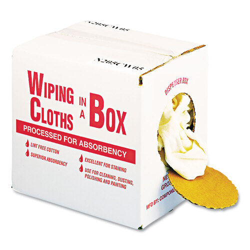 UFSN205CW05 - Unisan - Multipurpose Reusable Wiping Cloths, Cotton, White, 5-Pound Box