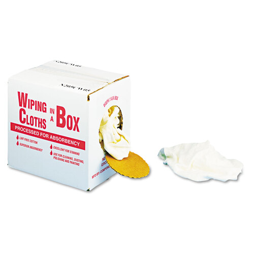 UFSN205CW05 - Unisan - Multipurpose Reusable Wiping Cloths, Cotton, White, 5-Pound Box