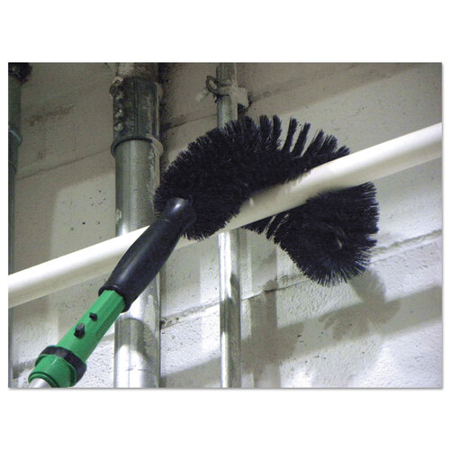 UNGPIPE - Unger - StarDuster Pipe Brush, Green Polypropylene Bristles, 7.5&quot; Brush, 6&quot; Black Plastic Handle