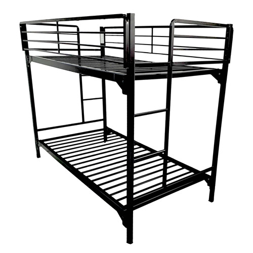 BLAUNI150SQ3075BBwL - Blantex - Blantex University 1.5" Heavy Duty Steel Bunk Bed with Built-in Guardrails & Ladders, 30" x 75"