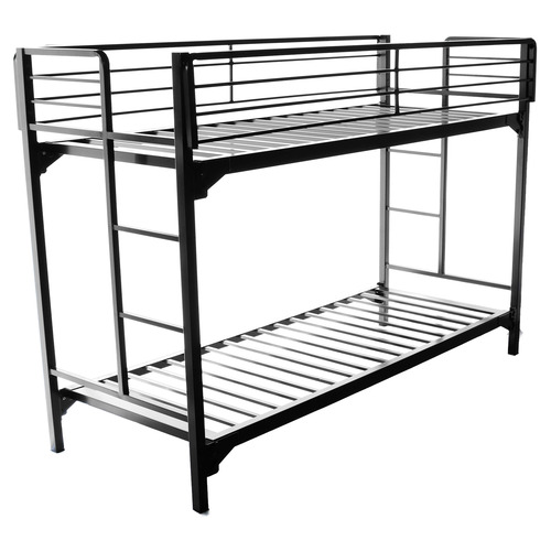 BLAUNI150SQ3075BBwL - Blantex - Blantex University 1.5" Heavy Duty Steel Bunk Bed with Built-in Guardrails & Ladders, 30" x 75"