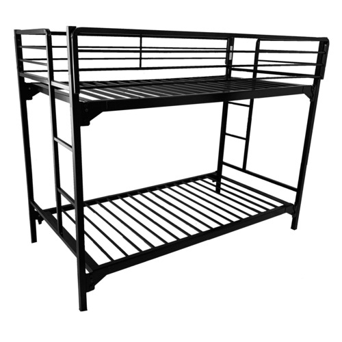 BLAUNI150SQ3075BBwL - Blantex - Blantex University 1.5" Heavy Duty Steel Bunk Bed with Built-in Guardrails & Ladders, 30" x 75"