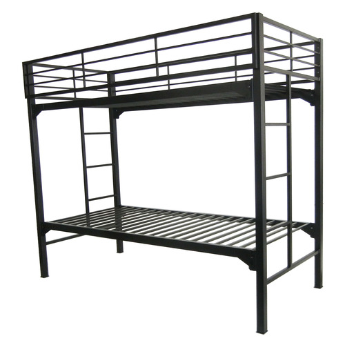 BLAUNI200SQ3075BBwL - Blantex - Blantex University 2" Heavy Duty Steel Bunk Bed with Built-in Guardrails & Ladders, 30" x 75"