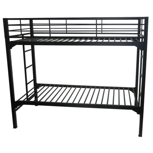 BLAUNI200SQ3075BBwL - Blantex - Blantex University 2" Heavy Duty Steel Bunk Bed with Built-in Guardrails & Ladders, 30" x 75"