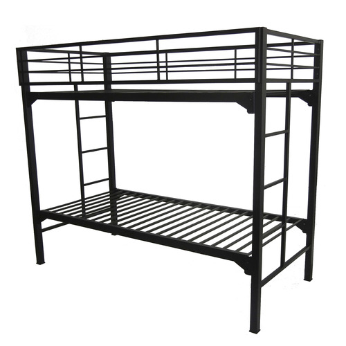 BLAUNI200SQ3075BBwL - Blantex - Blantex University 2" Heavy Duty Steel Bunk Bed with Built-in Guardrails & Ladders, 30" x 75"