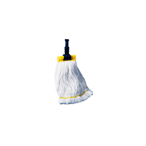 Boardwalk Mop Head Looped Enviro Clean With Tailband Large White 12/Carton 8003 