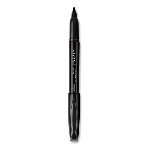 UNV07070 - Universal - Pen-Style Permanent Marker Value Pack, Fine Bullet Tip, Black, 36/Pack