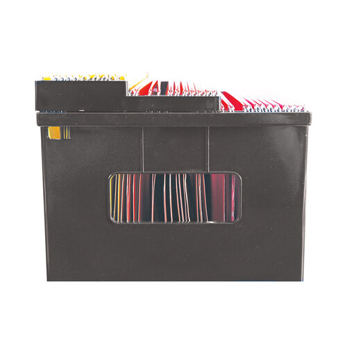 UNV08123 - Universal - Recycled Extra Capacity Desktop File Holder, Letter Size, 8.5&quot; Long, Black