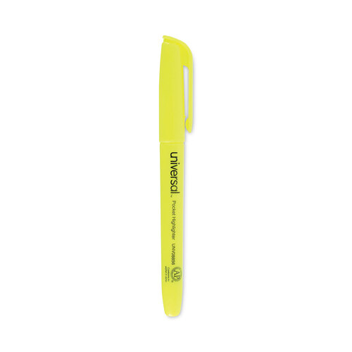 Pocket Highlighter Value Pack, Fluorescent Yellow Ink, Chisel Tip, Yellow Barrel, 36/Pack Pocket Highlighter Value Pack, Fluorescent Yellow Ink, Chisel Tip, Yellow Barrel, 36/Pack
