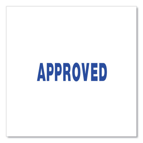 UNV10043 - Universal - Message Stamp, APPROVED, Pre-Inked One-Color, Blue