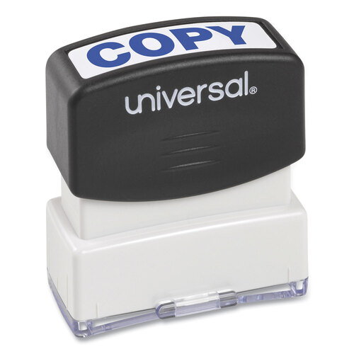 UNV10047 - Universal - Message Stamp, COPY, Pre-Inked One-Color, Blue