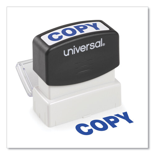 UNV10047 - Universal - Message Stamp, COPY, Pre-Inked One-Color, Blue