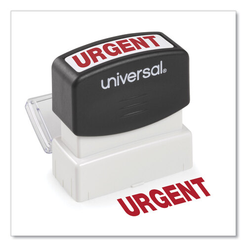 UNV10070 - Universal - Message Stamp, URGENT, Pre-Inked One-Color, Red
