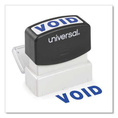 UNV10071 - Universal - Message Stamp, VOID, Pre-Inked One-Color, Blue