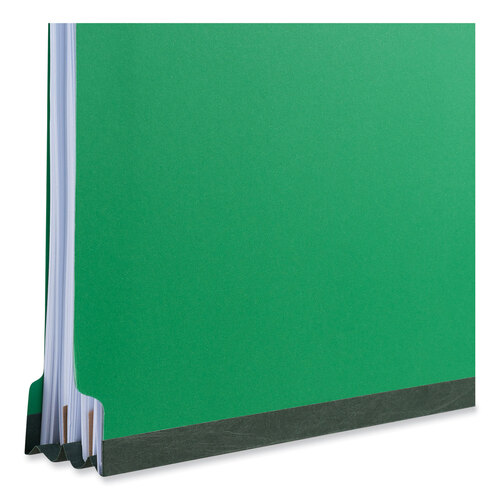 UNV10202 - Universal - Bright Colored Pressboard Classification Folders, 2&quot; Expansion, 1 Divider, 4 Fasteners, Letter Size, Emerald Green, 10/Box